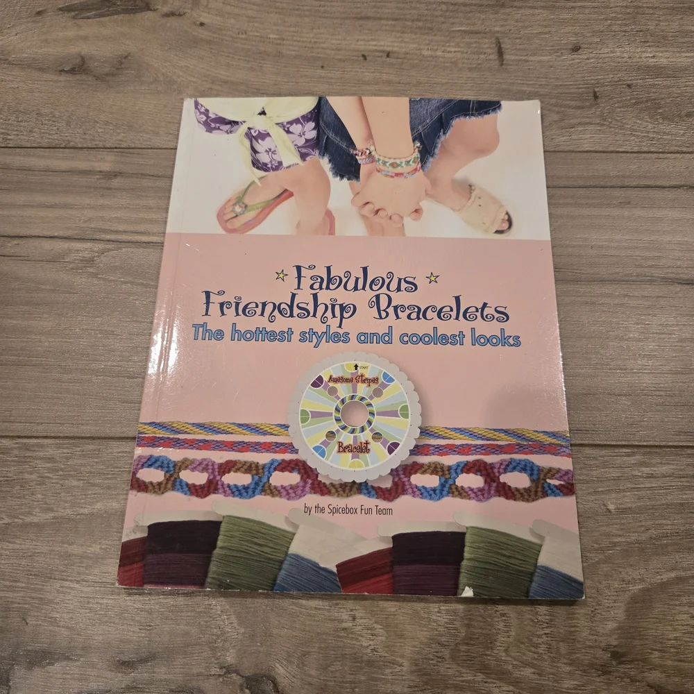 Spicebox Fabulous Friendship Bracelets Book - Vintage Y2K Craft Book Nostalgia